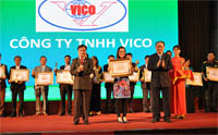 Vico đón nhận giải thưởng doanh nghiệp văn hóa thời kỳ hội nhập
