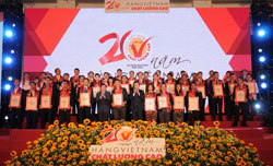 Vico đón nhận danh hiệu hàng Việt Nam chất lượng cao 2016