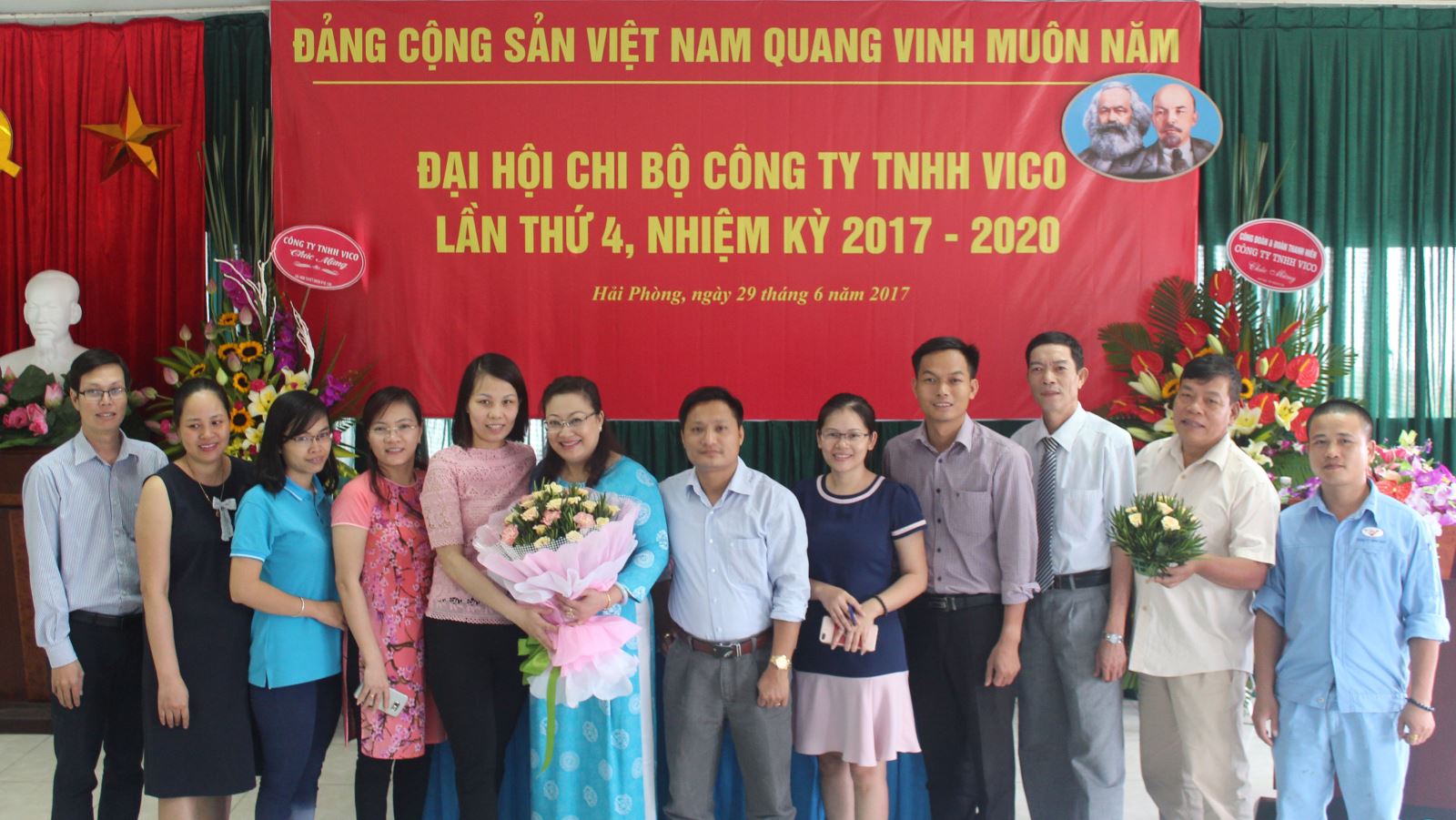 Dai hoi Chi bo cong ty TNHH VICO lan thu 4, nhiem ky 2017 - 2020
