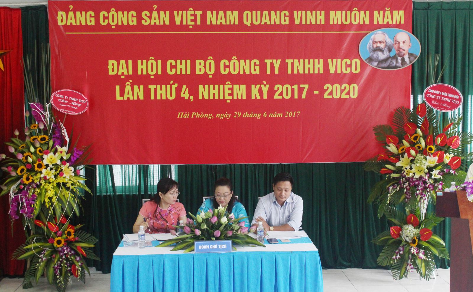 Dai hoi chi bo cong ty VICO lan thu 4 nhiem ki 2017 - 2020