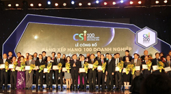 Vico đón nhận danh hiệu top 100 doanh nghiệp Phát triển bền vững 2016