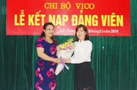 Chi bộ Vico tổ chức lễ kết nạp Đảng viên mới
