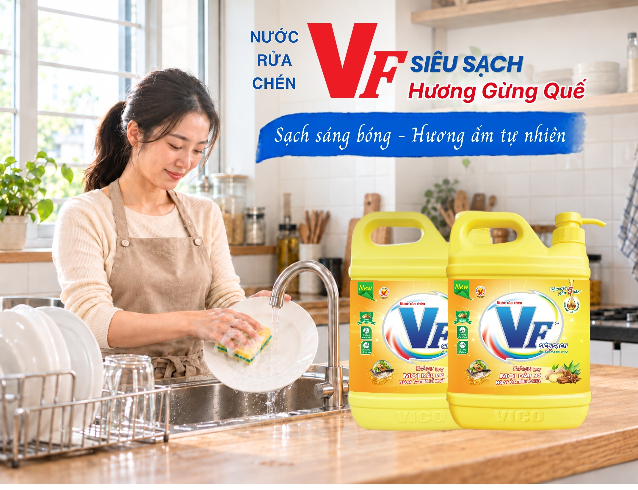 Nước Rửa Chén Hương Quế Có Gì Đặc Biệt? Vì Sao Nhiều Người Chọn VF Gừng Quế?